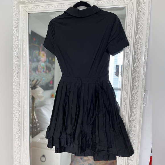 A.L.C collared black cotton poplin dress S 6 - Picture 5 of 6